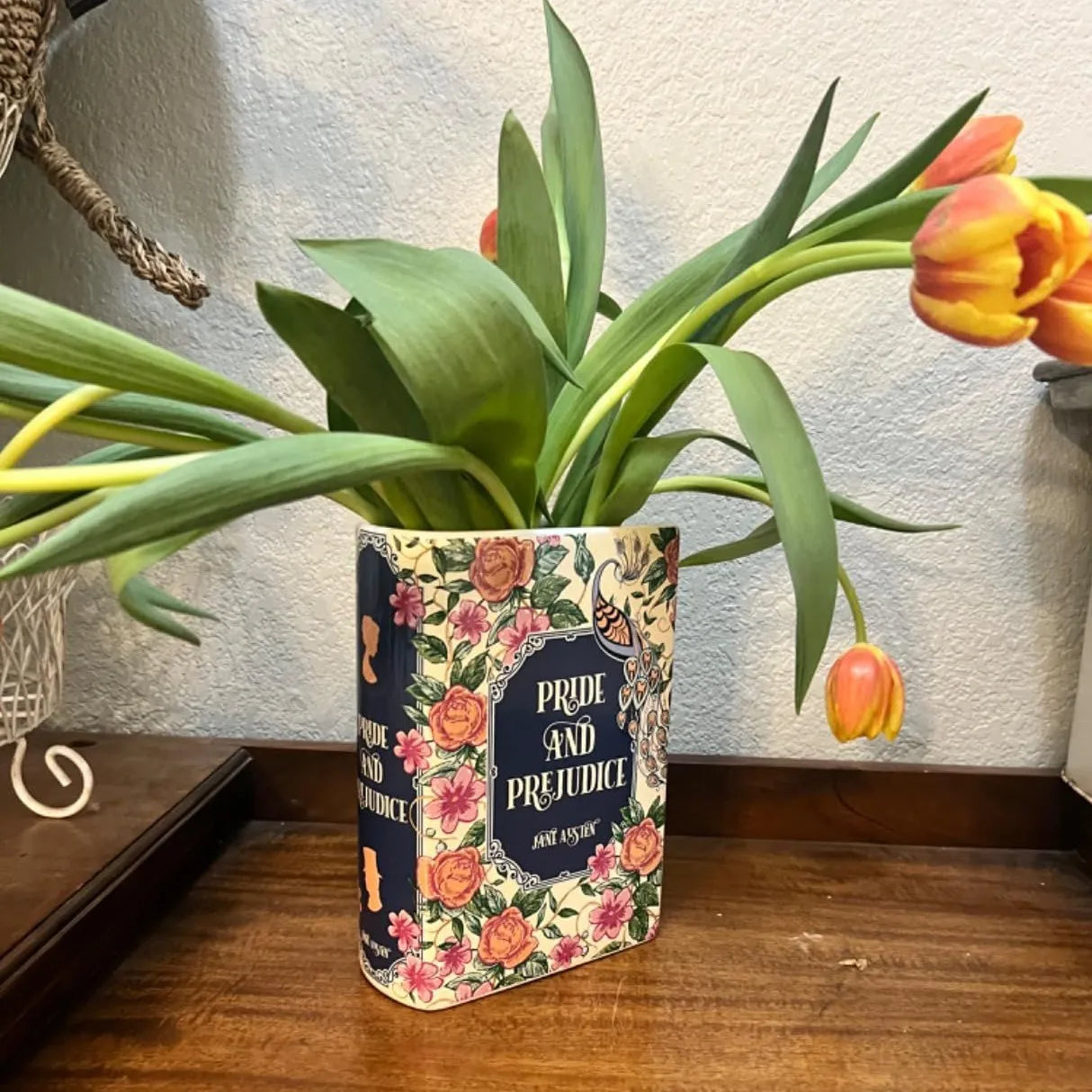 Pride and Prejudice Book Vase